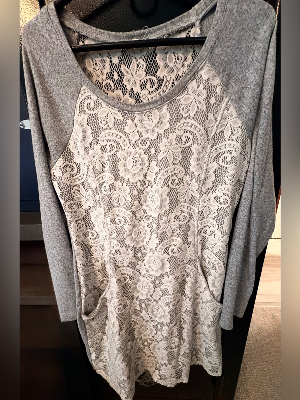 Women’s sweater dress with pockets